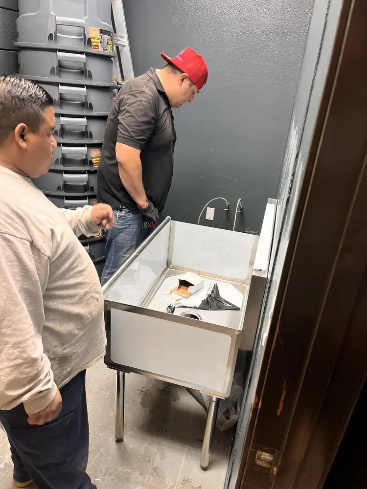 Commercial plumbing and sink installation in Jarrard